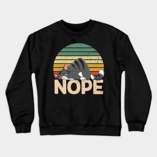 Funny Cat Nope T-shirt Crewneck Sweatshirt